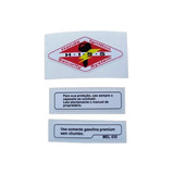 Adesivo Hiss + Selo Abastecimento + Selo Use Capacete Hornet