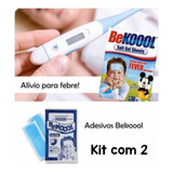 Adesivo Infantil Para Febre Be Kool Fever Kit Com 2