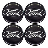 Adesivo Jogo Emblema Ford Preto Roda