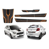 Adesivo Laterais Traseira Capo Trail Para Ford Ka 2018 18836