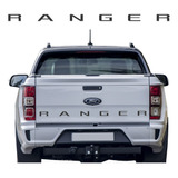 Adesivo Letreiro Tampa Traseira Preta Ford Ranger 2014 Rgr13