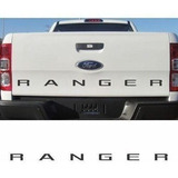 Adesivo Letreiro Tampa Traseira Preta Ford Ranger 2014 