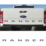 Adesivo Letreiro Tampa Traseira Preta Ford Ranger 2015 Rgr13 Cor Preto