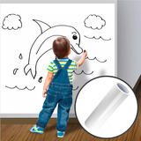 Adesivo Lousa Branco Brilho P/ Quadro Escrever Giz 5mx1m