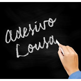 Adesivo Lousa Decorativo P/ Porta Geladeira,1mt X50,+giz