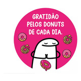Adesivo Love Donuts - 100 Unidades