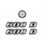Adesivo Mercedes Benz 608 D Emblema