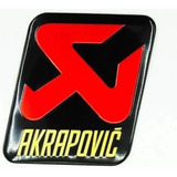 Adesivo Metalizado Akrapovic Para Ponteira De Escapamento