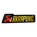 Adesivo Metalizado Akrapovic Para Ponteira De Escapamento