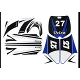 Adesivo Mini Moto Cross 49cc/2t Orion