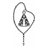 Adesivo Nossa Senhora Aparecida Terço 6x12cm Para Carro Moto