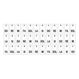 Adesivo Notas E Cifras Piano/teclado 73 Teclas + Partituras