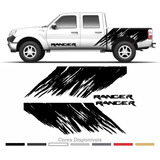 Adesivo Nova Ford Ranger Faixa Lateral