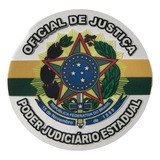Adesivo Oficial De Justiça Poder Judiciário Estadual P Vidro