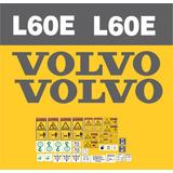 Adesivo Pá Carregadeira Volvo L60e Completo E Etiquetas Mk