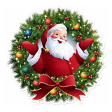 Adesivo Papai Noel Natal Vitrine 67x67cm