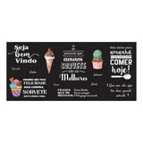Adesivo Papel Parede Sorveteria Sorvete Picolé S85 2.13x1.40