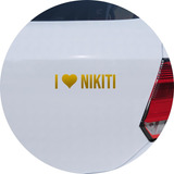 Adesivo Para Carro Eu Amo Nikiti