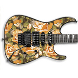 Adesivo Para Guitarra Flores Floral Skin 14 Cgw