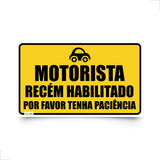 Adesivo Para Motorista Recém Habilitada Tenha Paciência 