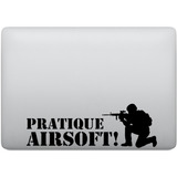 Adesivo Para Notebook Pratique Airsoft Esporte