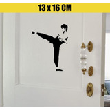 Adesivo Para Porta Decorativo - Bruce Lee