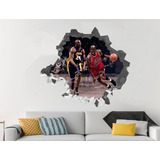 Adesivo Parede Decoração Michael Jordan Nba Basquete Bulls