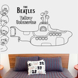 Adesivo Parede Música The Beatles Yellow Submarine Rock