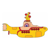 Adesivo Parede Música The Beatles Yellow Submarine Submarino