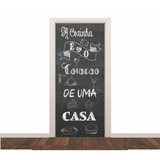 Adesivo Parede Porta Amor De Cozinha Quarto Sala Cor Cinza-escuro