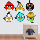 Adesivo Parede Quarto Infantil Kit Angry Birds