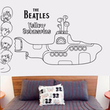 Adesivo Parede Quarto Música The Beatles Yellow Submarine