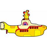 Adesivo Parede Yellow Submarine Submarino 100x60cm