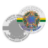Adesivo Perito Judicial - Poder Judiciário Estadual P/ Vidro