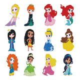 Adesivo Pintura Diamantes 6 Princesas Disney