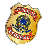 Adesivo Polícia Federal (distintivo) P/ Vidro (interno)