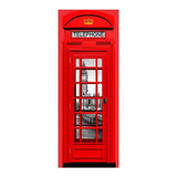 Adesivo Porta Cabine Telefônica Londres Inglaterra