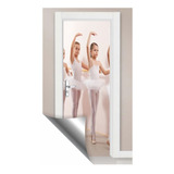 Adesivo Porta E Parede Dançarina Ballet
