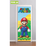 Adesivo Porta Infantil Super Mario Bros