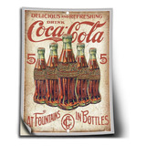 Adesivo Propaganda Antiga Coca Cola Auto Colante 120x84cm E