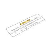Adesivo Rádio Toca-fitas Código Segurança Chevrolet Astra