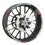 Adesivo Refletivo Para Roda Friso Yamaha Honda Suzuki Bmw