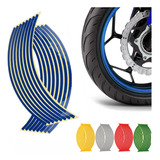 Adesivo Refletivo Para Roda Honda Cbx 250 250cc Twister Azul