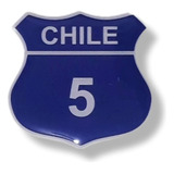 Adesivo Resinado Rotas Chile 5 Viagens De Moto.