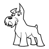 Adesivo Schnauzer Cachorro Dog Pet Carro,