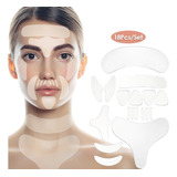 Adesivo Silicone Anti-rugas 18 Pçs Rosto Testa Busto Pescoço
