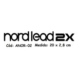 Adesivo Sintetizador Nord Lead 2x Analog Dj Dee Jay Anor-02