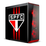 Adesivo Skin Gabinete Computador Sao Paulo [ 01 ] Tricolor