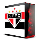 Adesivo Skin Gabinete Computador Sao Paulo [ 06 ] Tricolor
