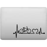 Adesivo Tablet Notebook Pc Amo Bicicleta Na Veia Batimentos